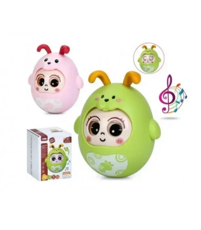 Неваляшка 368-78 с резаком движения. звук глаз. 2 кол. в коробке 13,5*9,3*9,8 см, пакунок малюка