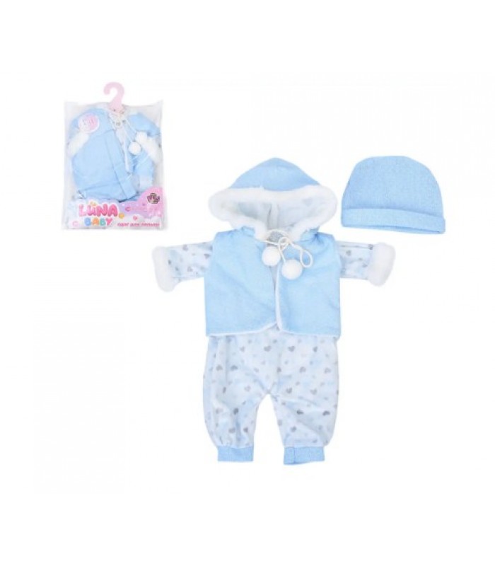 Наряды для куклы AKG-0029, для куклы 40-45см, в пакете, 21-31-2см, пакунок малюка