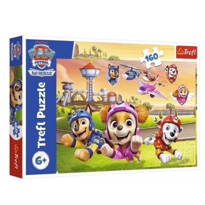 Пазлы Щенячий патруль — Собаки сверху 160 эл., Trefl 15432, пакунок малюка