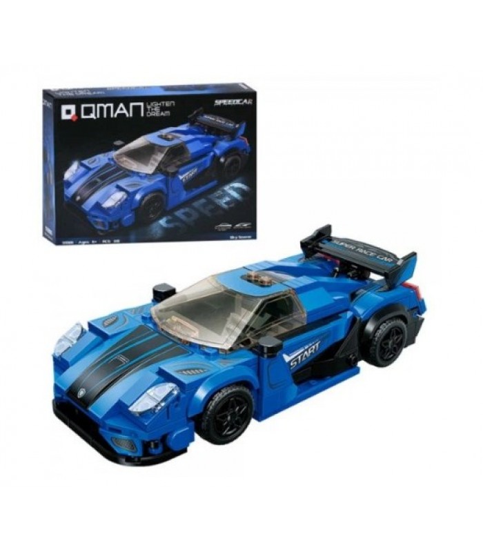 Конструктор Гоночная машина, Qman (91006), 319 дет., пакунок малюка
