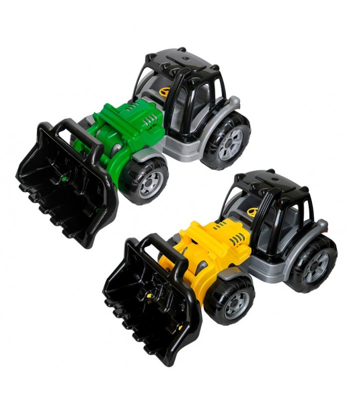 Трактор 40102 два цвета "Tigres", размер: 51х26х23 см, навесное оборудование, рельефные колеса