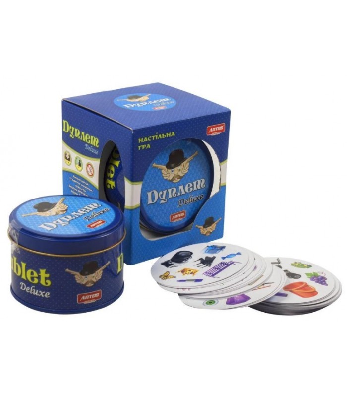 Настольная карточная игра Дуплет Deluxe, Artos 1038-Л, для детей от 5 лет, Пакунок малюка