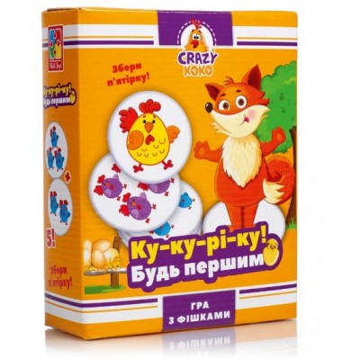 Игра настольная Vladi Toys развлекательная Crazy Koko «Ку-ку-ри-ку!» VT8025-08