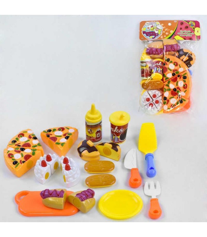 Набор продуктов на липучках, пластиковые, 1027 для детей от 3 лет