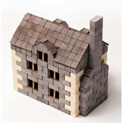 Конструктор керамический Английский домик из мини кирпичиков, 500 деталей, 70422, для детей от 5 лет