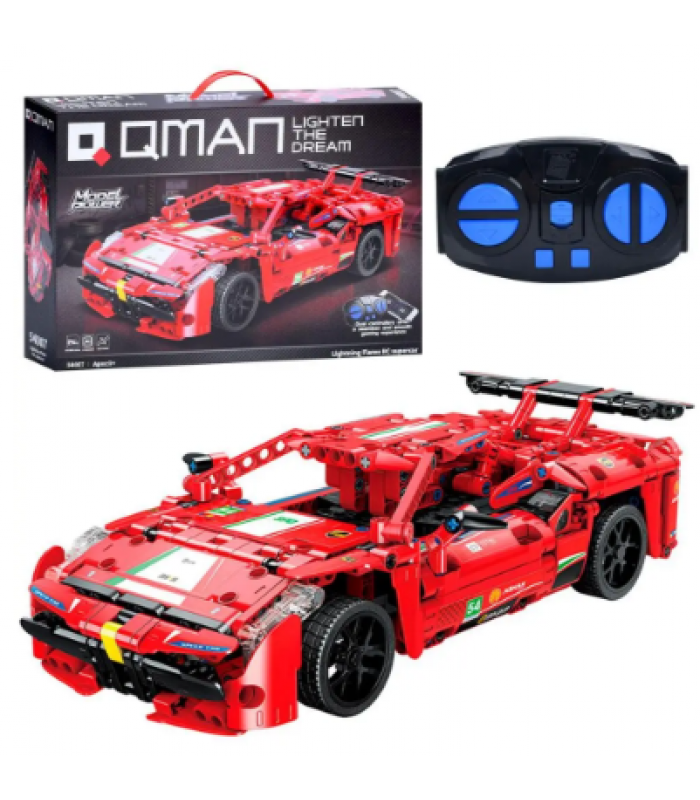 Детская машинка конструктор на радиоуправлении Qman 54007 31 см, пакунок малюка