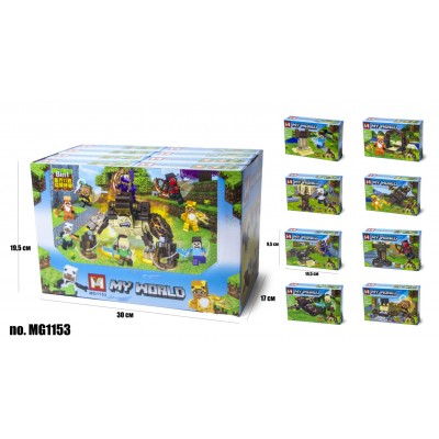 Конструктор Minecraft MG1153 8 Видов, пакунок малюка