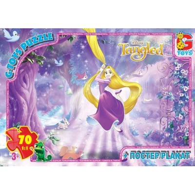 Пазлы G-Toys Рапунцель, 70 элементов, TA009, пакунок малюка