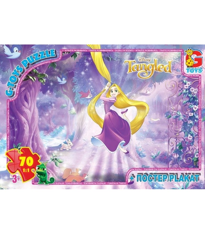 Пазлы G-Toys Рапунцель, 70 элементов, TA009, пакунок малюка