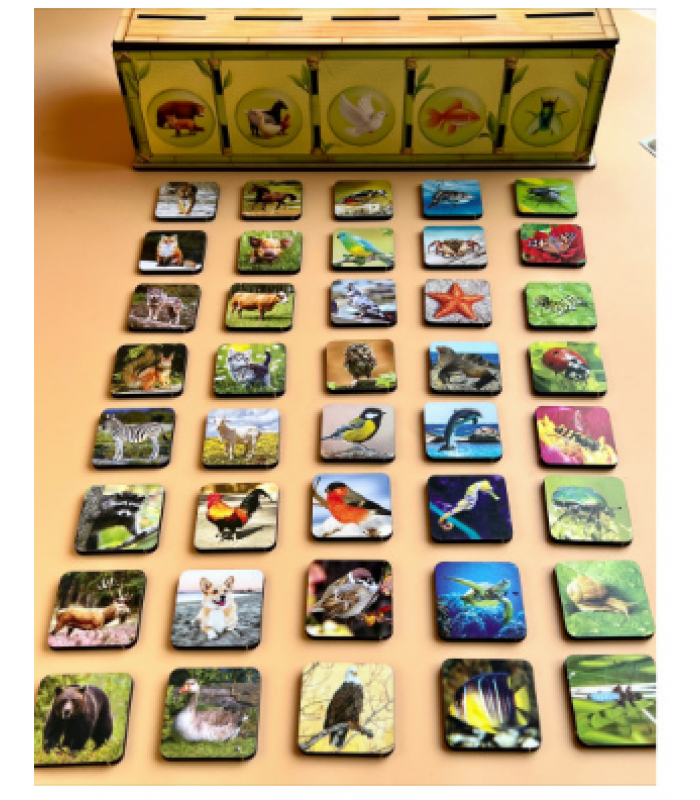 Комодик-сортер "Виды животных" ПСФ110, пакунок малюка, для детей от 3 лет