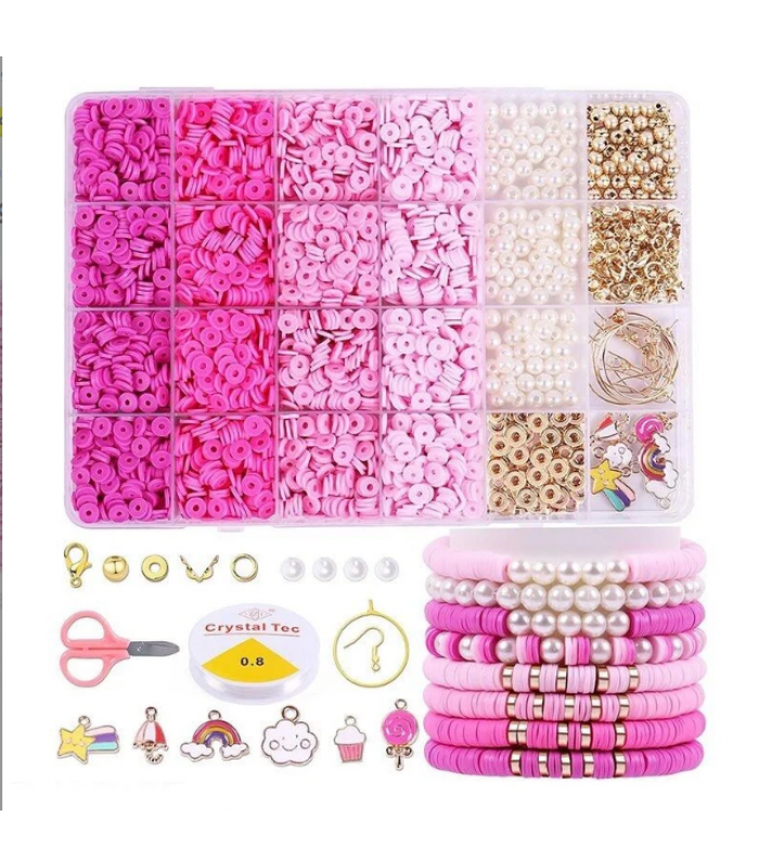 Набор бусин 1199-140 (96/2) фурнитура, леска, ножницы, в боксе, пакунок малюка