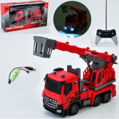 Пожарная машина на радиоуправлении YJ-119-1-2 33 см, пакунок малюка