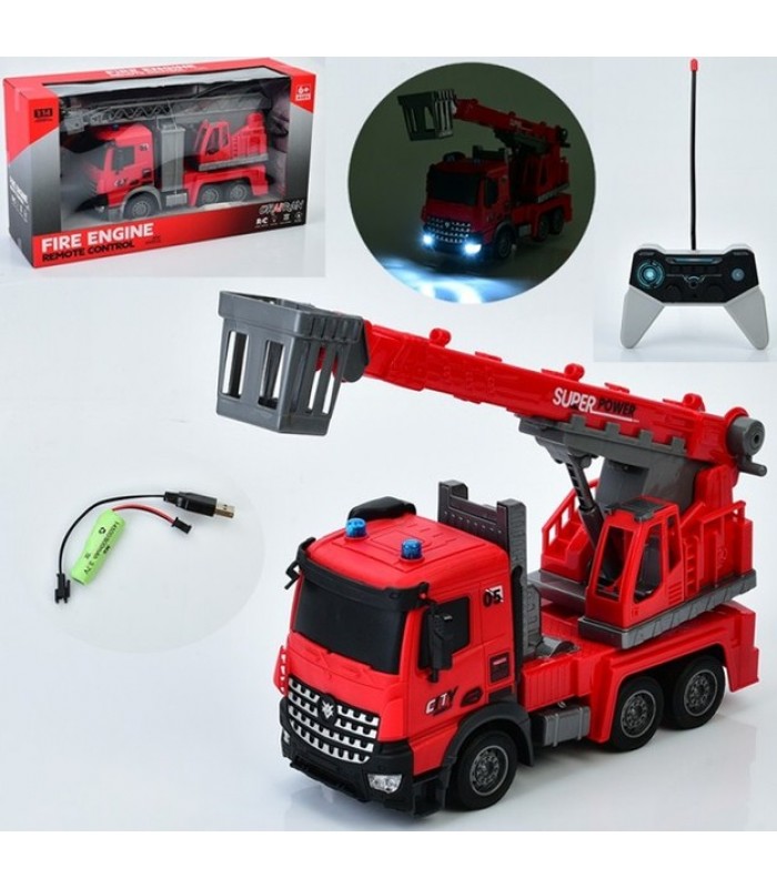 Пожарная машина на радиоуправлении YJ-119-1-2 33 см, пакунок малюка