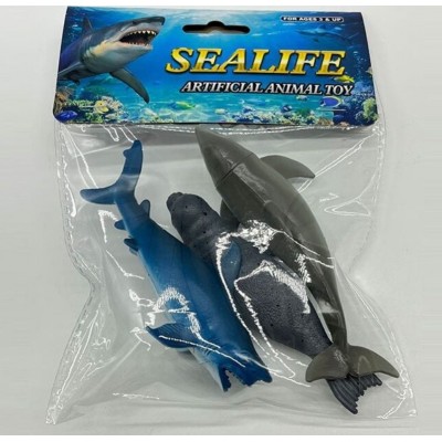 Набор морских обитателей 188-36, 3 фигурки, в пакете, пакунок малюка