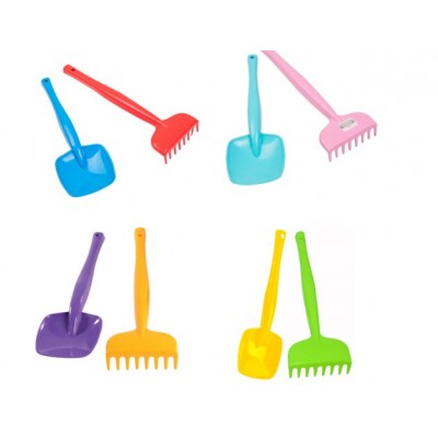 Набор для песочницы Tigres Лопатка и грабли в ассортименте (39632), пакунок малюка