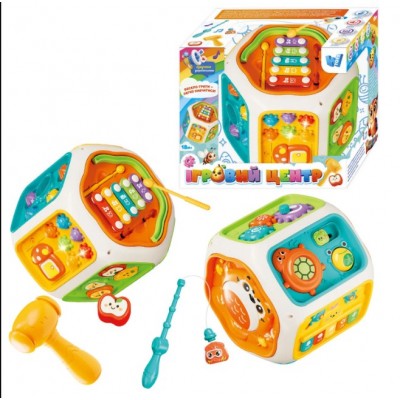 Игровой центр 65540 укр. яз, подсветка, песни, сказки, скороговорки, цифры, муз. инструменты, игра на реакцию, магнитная рыбалка, пальчиковые игры