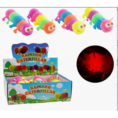Игра антистресс C 68786 гусеница, подсветка, пакунок малюка