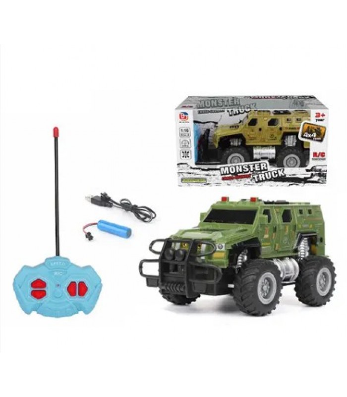 Джип 810-20EA р/у, 1:16, 24см, на аккум, USB зарядка, в кор-ке, 30-16-16см для детей от 3 лет, пакунок малюка