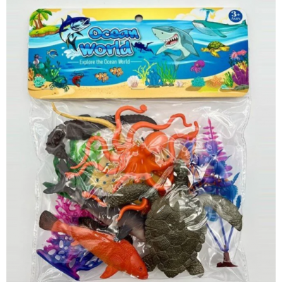 Морские жители 104-16, 8 штук водоросли, пакунок малюка