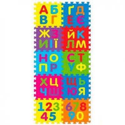 Коврик-пазл детский развивающий мягкий, 10 деталей, EVA, M2736, для детей от 3 лет, Пакунок малюка