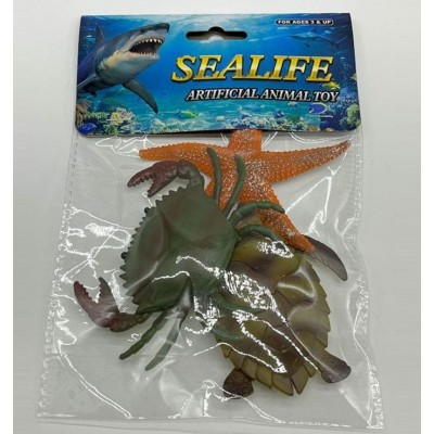 Набор морских обитателей 188-34, 3 фигурки, в пакете, пакунок малюка