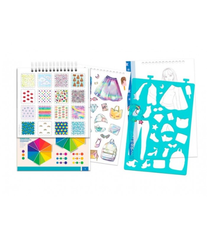 Блокнот с трафаретами Make it Real Розовая мечта (MR3203), пакунок малюка