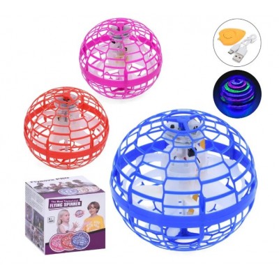 Игра JJ05401 (шар-спинер, 8,5см, пульт, акум, свет, USB, 3 цвета, в кор, 10,5-10-10см, пакунок малюка