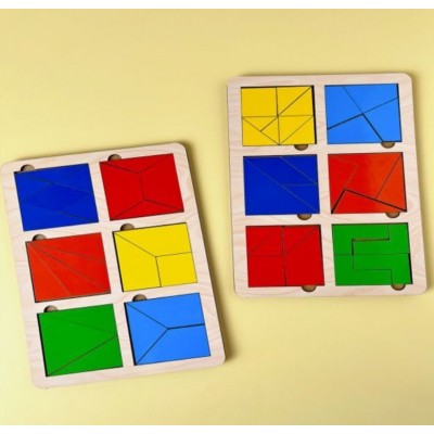 Развивающая игрушка Квадраты Никитина 2 уровень Ubee ПСД206, пакунок малюка