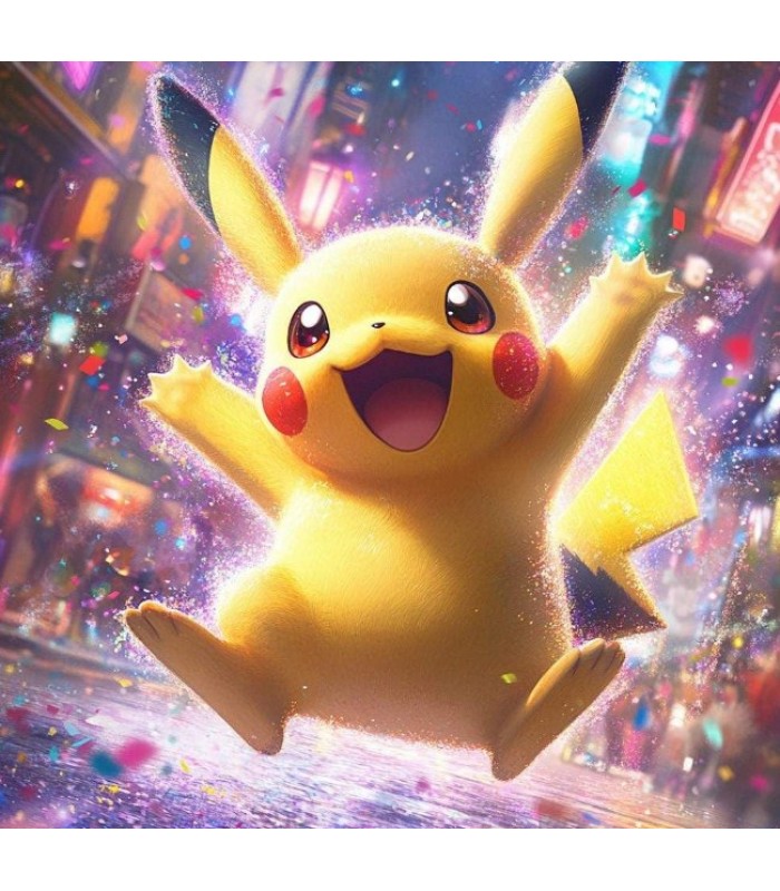 Алмазная мозаика Пикачу 20x20см Dreamtoys (S10132), пакунок малюка