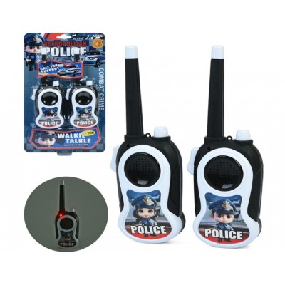 Рация 007-5A, полиция, 21см, 2шт, на бат-ке, на листе, 18-32-3,5см, пакунок малюка