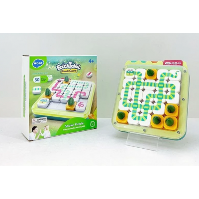 Логическая игра E 7983  "Hola", змейка, 41 деталь, одно поле, 25 карт, пакунок малюка, для детей от 3 лет