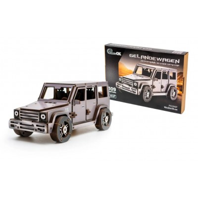 Деревянный 3D конструктор Gelandewagen Puz-26914, пакунок малюка