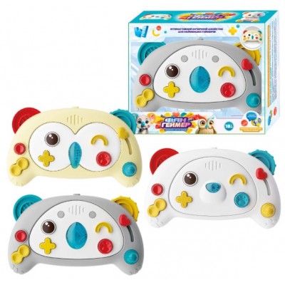 Джойстик "ФанГеймер" 64886 "WToys", 3 цвета, укр. яз, 10 сказок, 10 скороговорок, 10 песен, подсветка, трещотка
