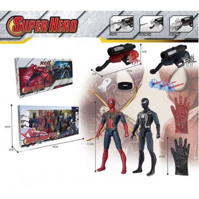 Набор героя CX-1, 2 вида, 2 фигурки героев, 2 перчатки, 2 запускателя, стрелы с присоской, пакунок малюка