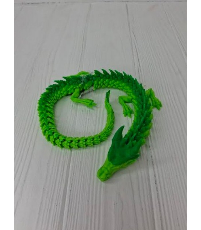 Подвижная игрушка дракон китайский. 3D-печать безопасным органическим пластиком 44см