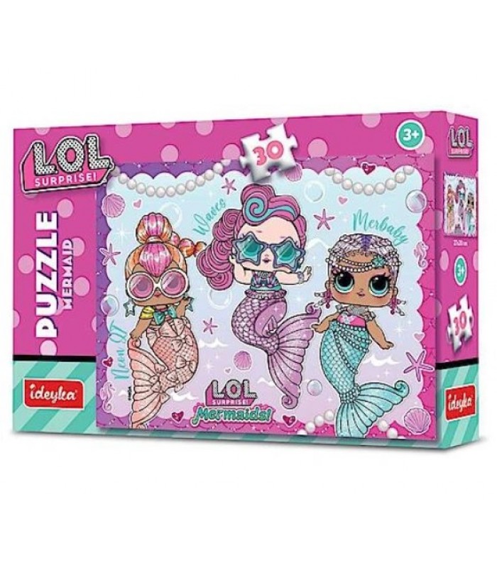 Пазли LOL Surprise! Mermaid, 30 элементов Идейка (LP30-003), пакунок малюка