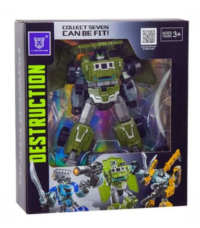 Трансформер LJ1672B Робот 19см Военная машина, пакунок малюка