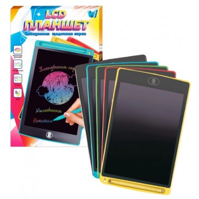 Планшет для рисования 16430 "WToys", цветной LCD экран, 10 дюймов, размер 17х26 см, стилус, пакунок малюка