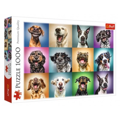 Пазлы Забавные портреты собак, 1000 элементов, Trefl 10462, для детей от 10 лет