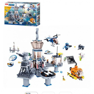 Конструктор Sluban Police Полицейский участок береговой охраны 1016 деталей (M38-B0828), пакунок малюка