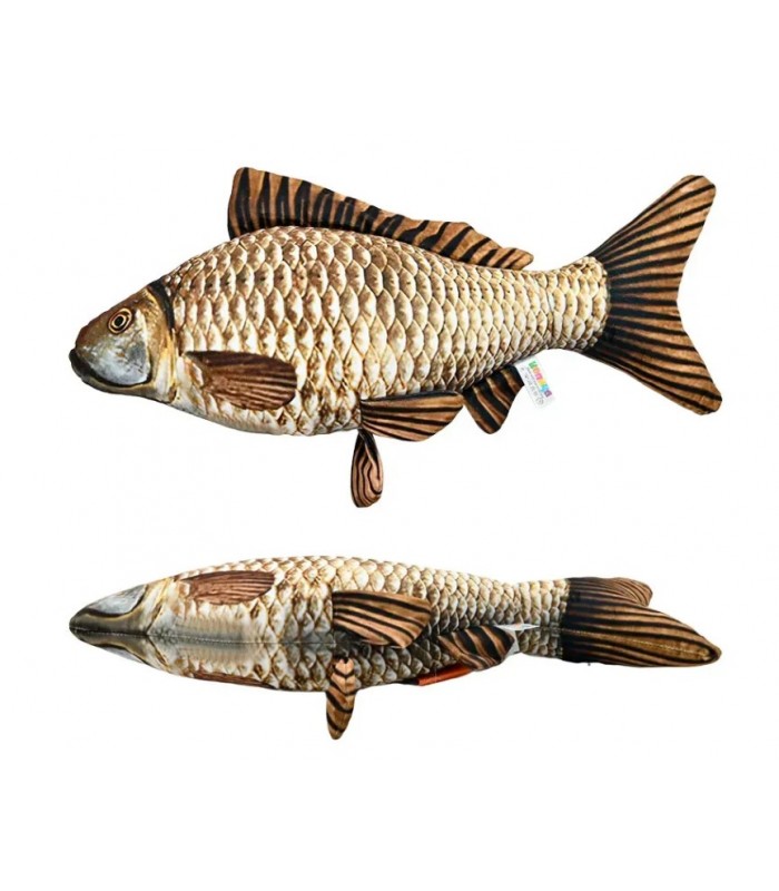 Мягкая реалистичная игрушка рыба Серебрянный карась 00287-7, 50 см, пакунок малюка