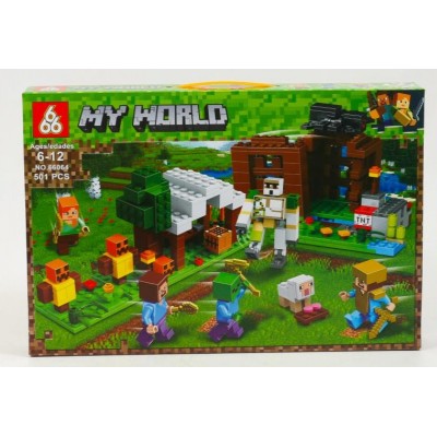 Конструктор герои компьютерной игры MY WORLD, 501 деталь, 66064, в коробке, от 6 лет