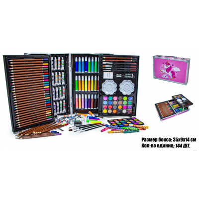 Набор для и творчества в алюминиевом сундучке Единорог 