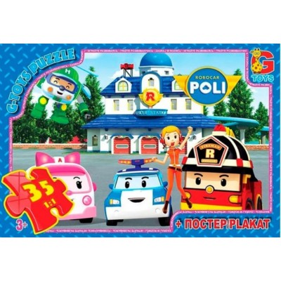 Пазлы Детские "робокар Поли" Rr067445, 35 Элементов , пакунок малюка
