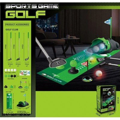 Гольф 777-589 A-1 автоматический запускатель, мячики с подсветкой, клюшки с подсветкой, пакунок малюка