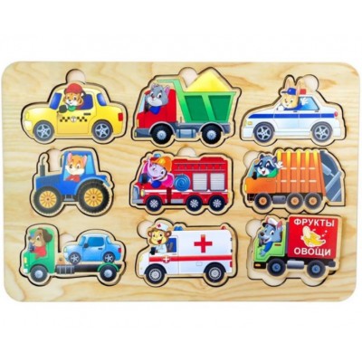 Деревянный вкладыш "Транспорт" ПСД130