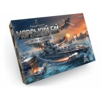 Настольная игра-ходилка Морской бой Битва адмиралов, G-MB-04U, для детей от 3 лет, Пакунок малюка
