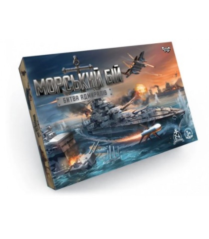 Настольная игра-ходилка Морской бой Битва адмиралов, G-MB-04U, для детей от 3 лет, Пакунок малюка