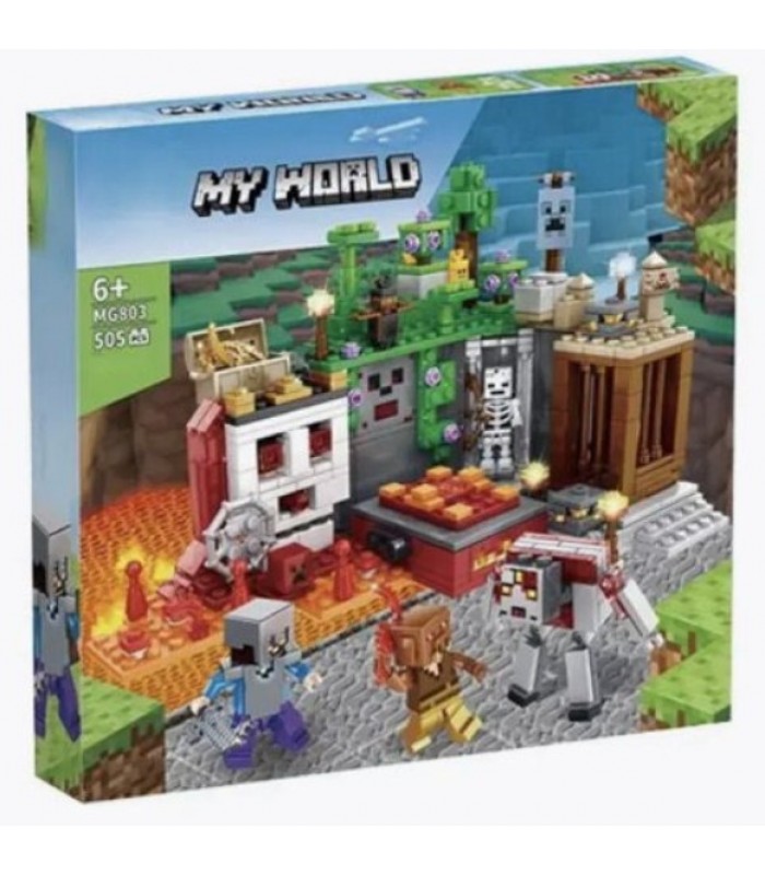 КОНСТРУКТОР MINECRAFT MG803 (505 ДЕТАЛЕЙ), пакунок малюка