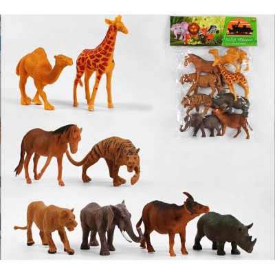 Набор животных TK-10369  "TK Group", "Дикие животные", 8 шт.